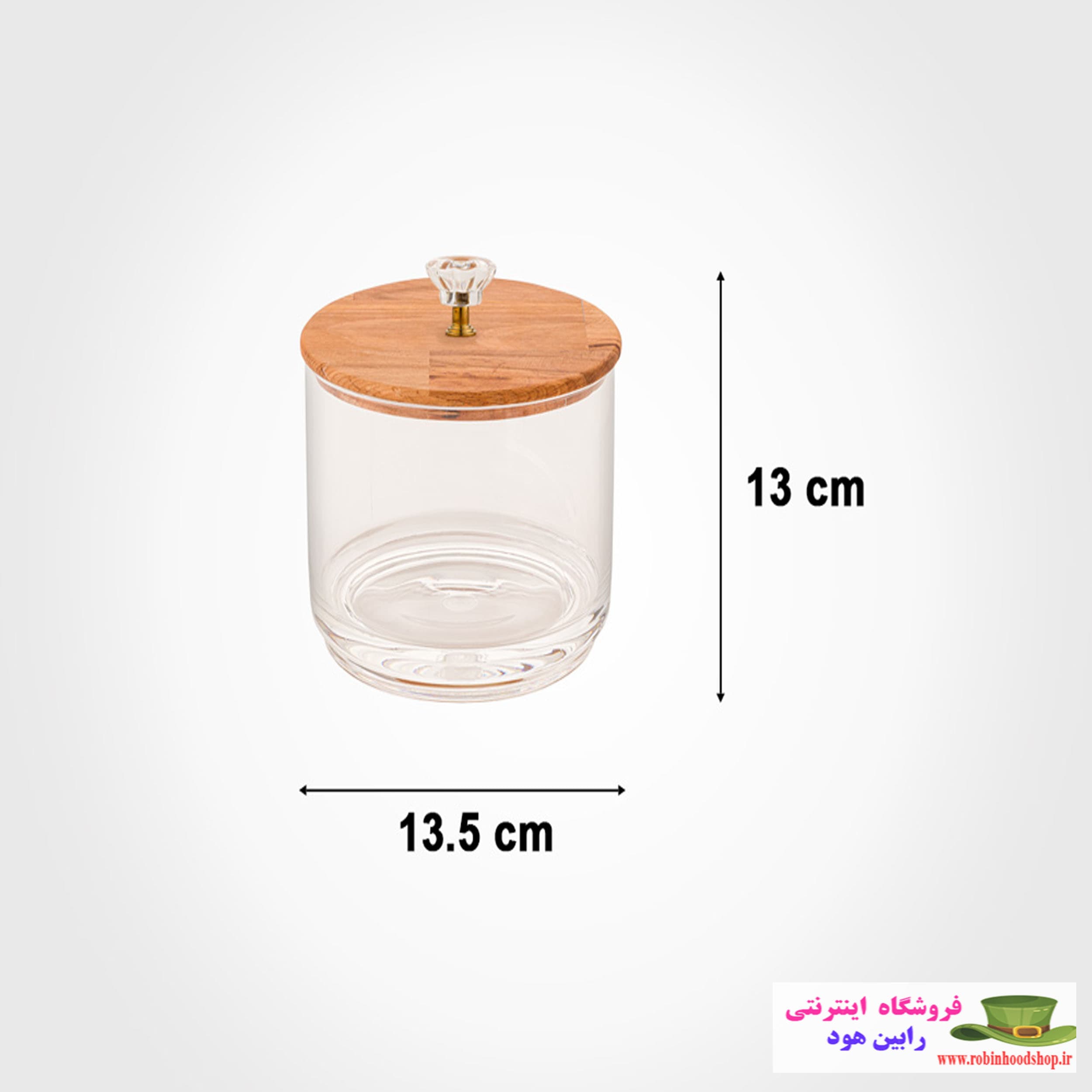 ظرف شکلات یک طبقه با درب چوبی — تصویر ۲