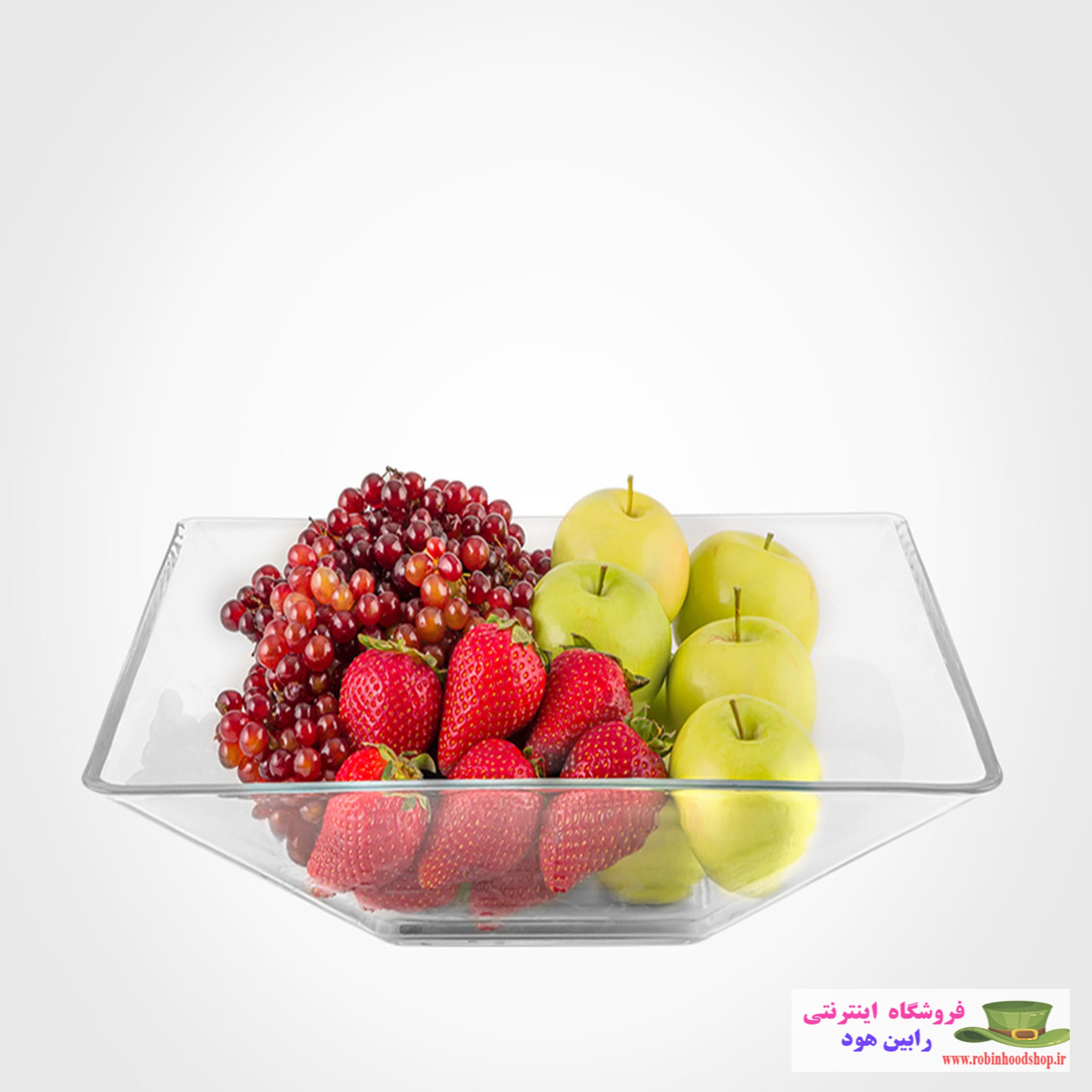 میوه خوری شیشه ای مربع — تصویر ۳