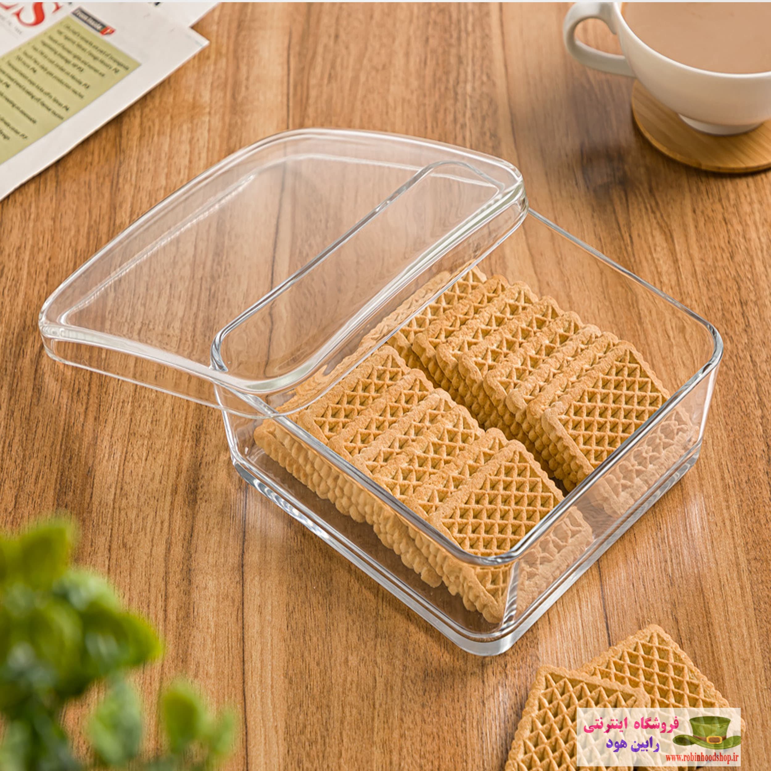 بیسکوییت خوری شیشه ای