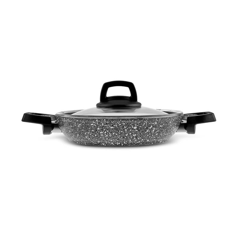 سرویس قابلمه وتابه بیوگرانیتی 9 پارچه کاراجا مدل Biogranit Grey Stone — تصویر ۵