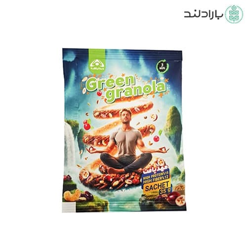 گرانولا سبز ساشه وگان 35 گرم مهدیافت