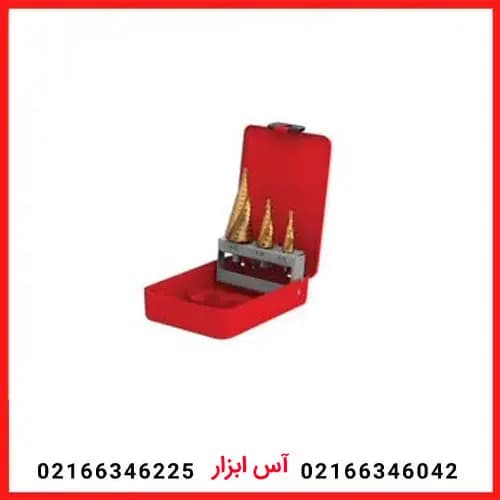 ست 3 عددی مته الماسه مته مخروطی مار پیچ جعبه فلزی رونیکس RH-5903
