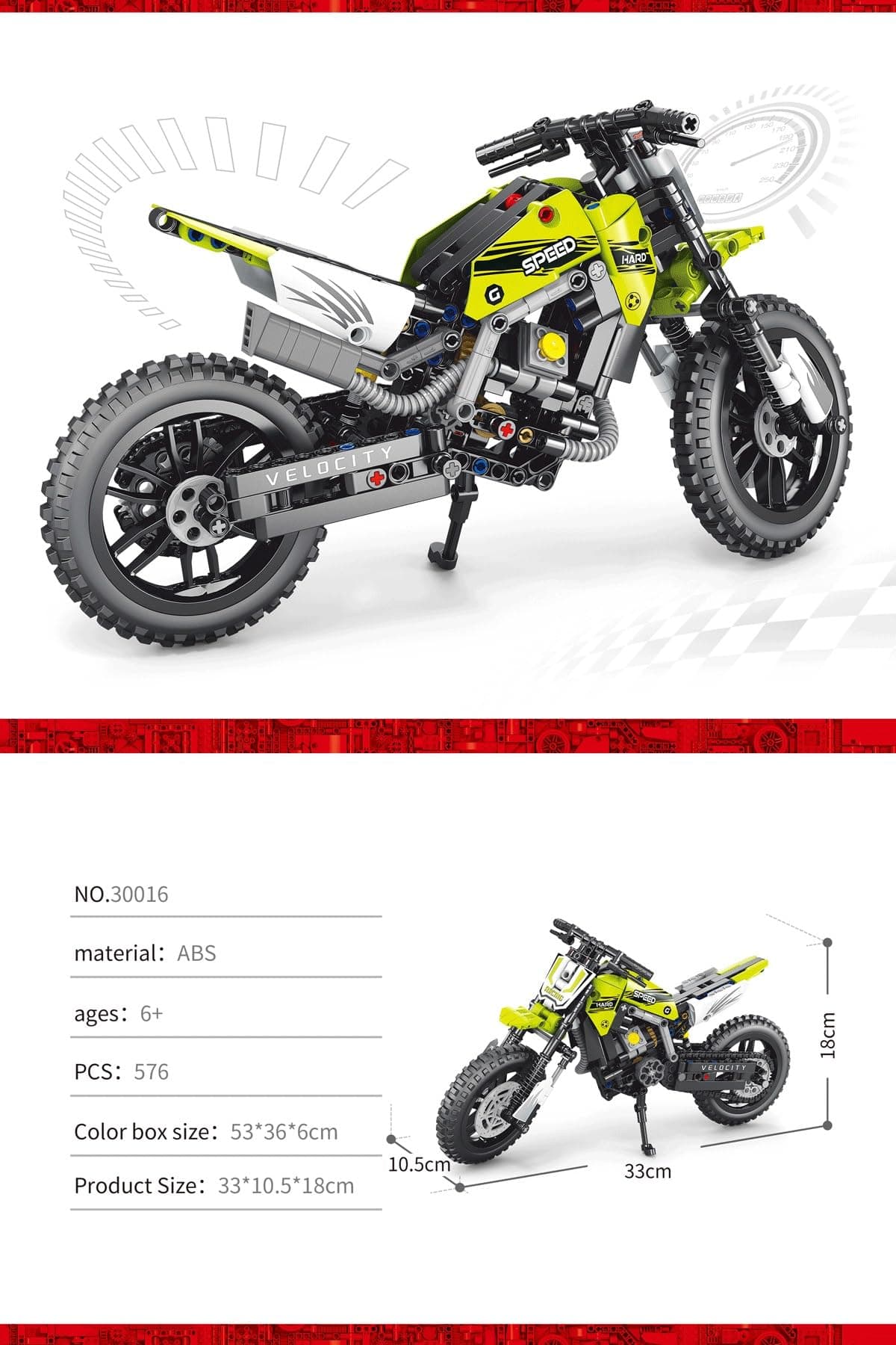 لگو موتور کراس مدل Motorbike کد 30016 — تصویر ۲