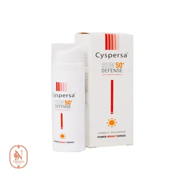 ضدآفتاب فلوئید سیسپرسا مدل پاور برایت SPF50 حجم 50 میل