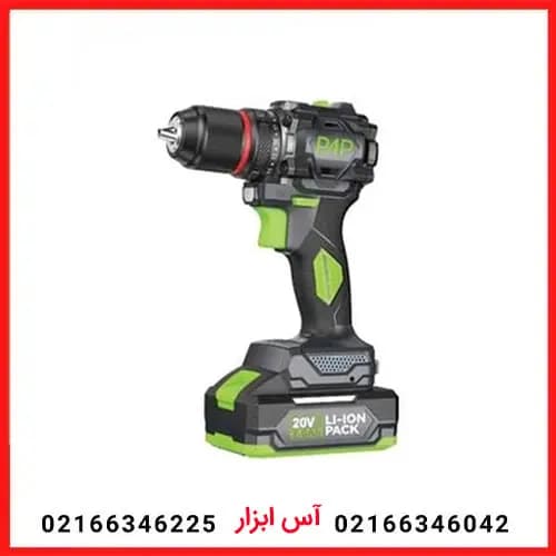 دریل شارژی براشلس 20 ولت لیتیوم 2 دور 2 باتری P.A.P مدل BD-2015