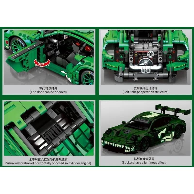 لگو ماشین کنترلی اسپورت Technical Racing برند SEMBO کد 715019 — تصویر ۶