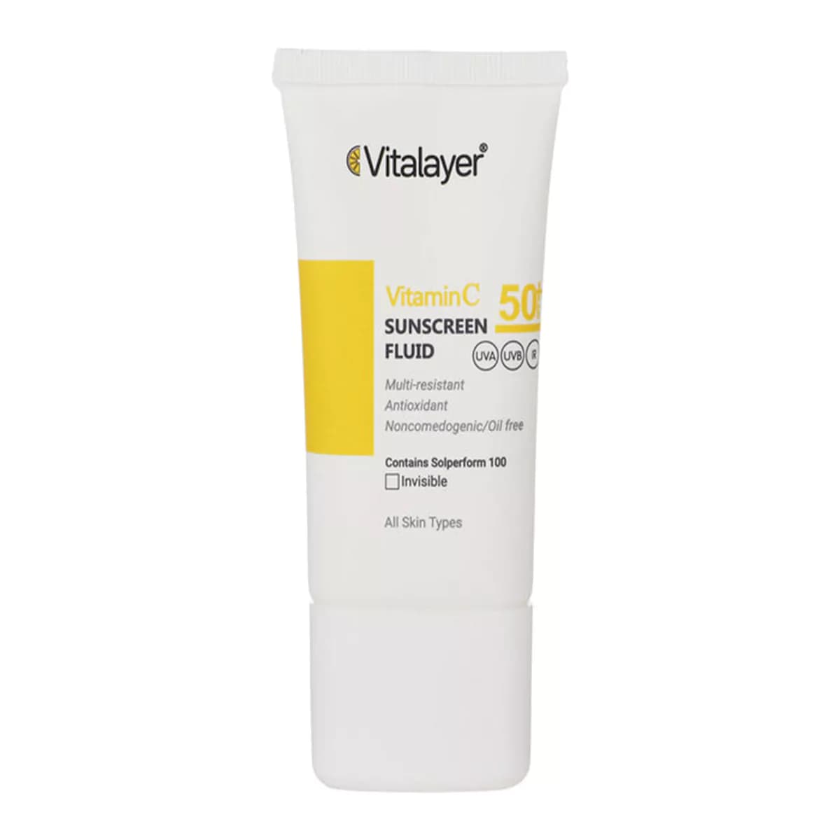 فلوئید ضد آفتاب بی رنگ SPF50 حاوی ویتامین ث ویتالایر — تصویر ۲