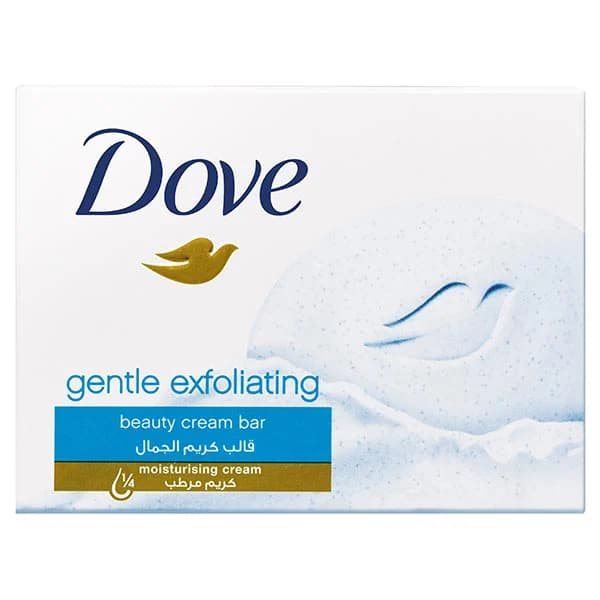 صابون داو کرمی دست و صورت لایه بردار حجم 90 گرم