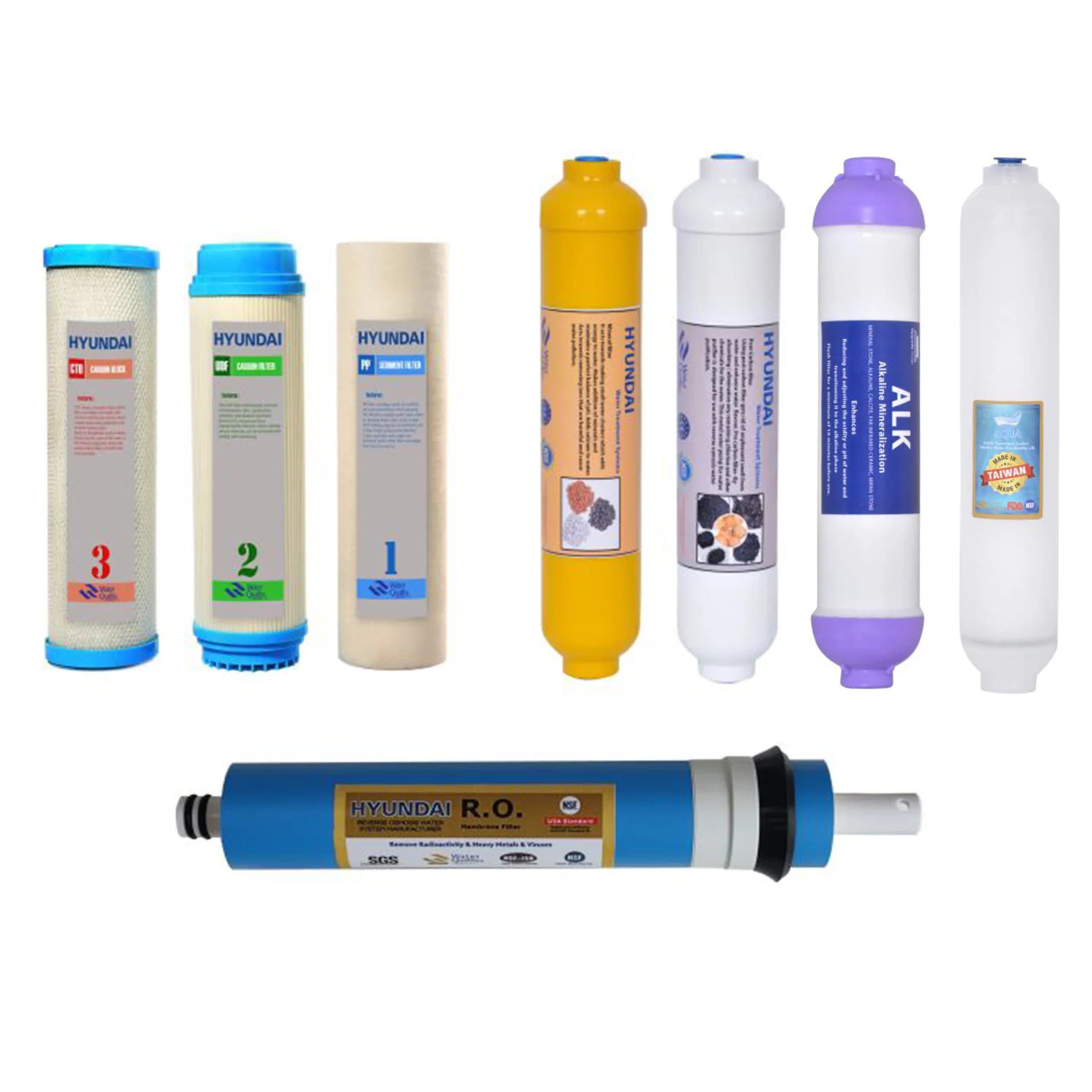 پک تعویض فیلتر دوره ای هیوندای مدل HU-P-8800 تعداد 8 عددی