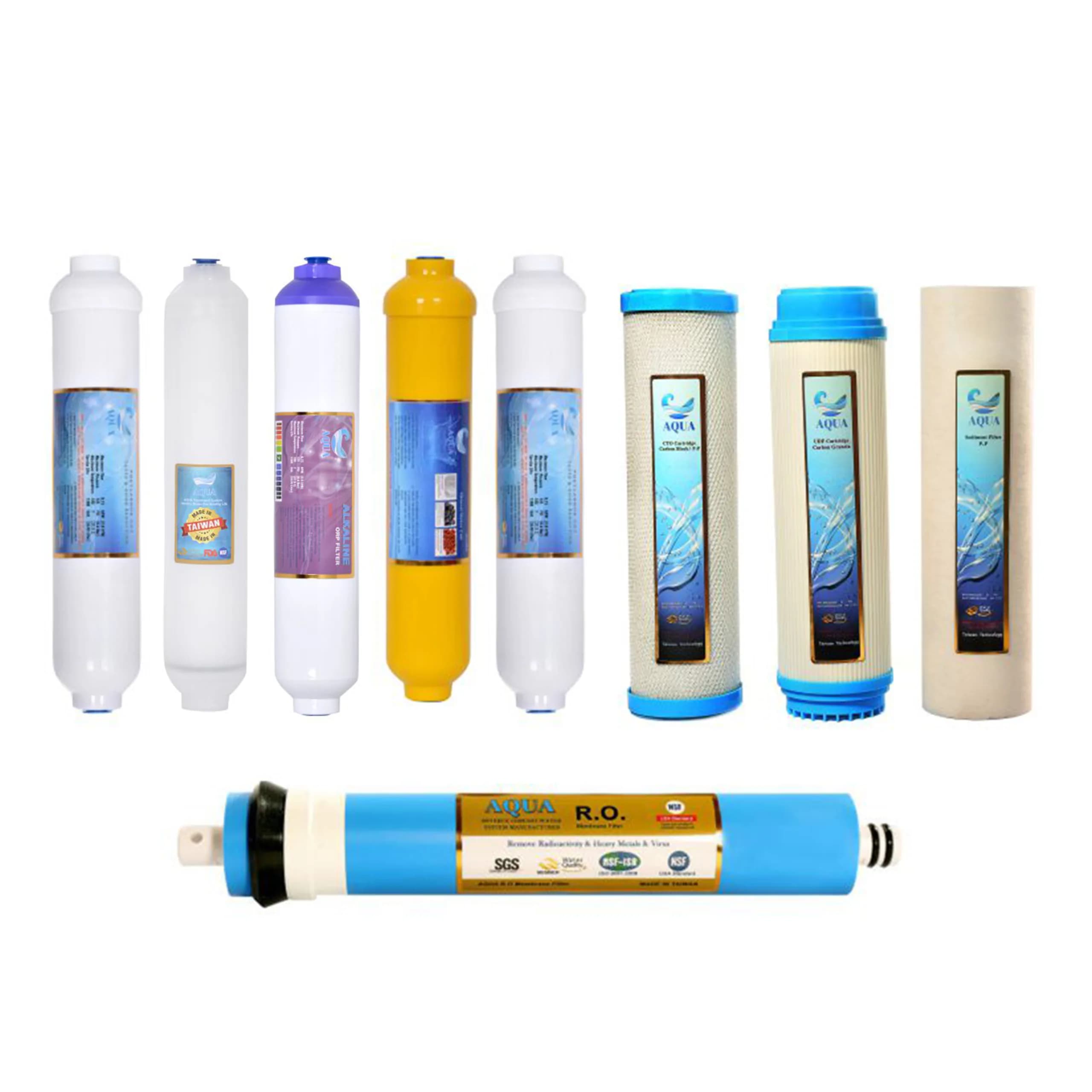 پک تعویض فیلتر دوره ای آکوا مدل JW-09 تعداد 9 عددی