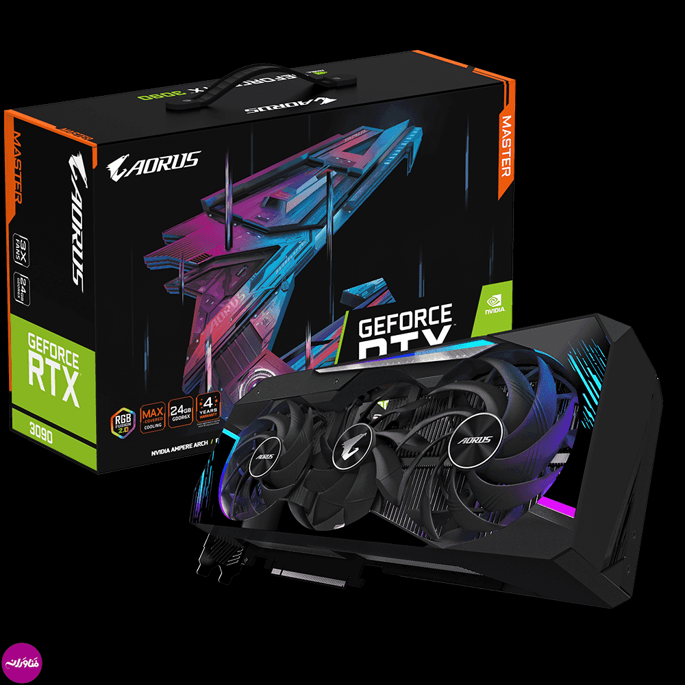 کارت گرافیک مدل AORUS GeForce RTX 3090 MASTER 24G (rev. 2.0) گیگابایت