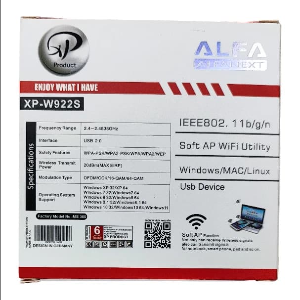 دانگل شبکه USB ایکس پی XP-W922S — تصویر ۳