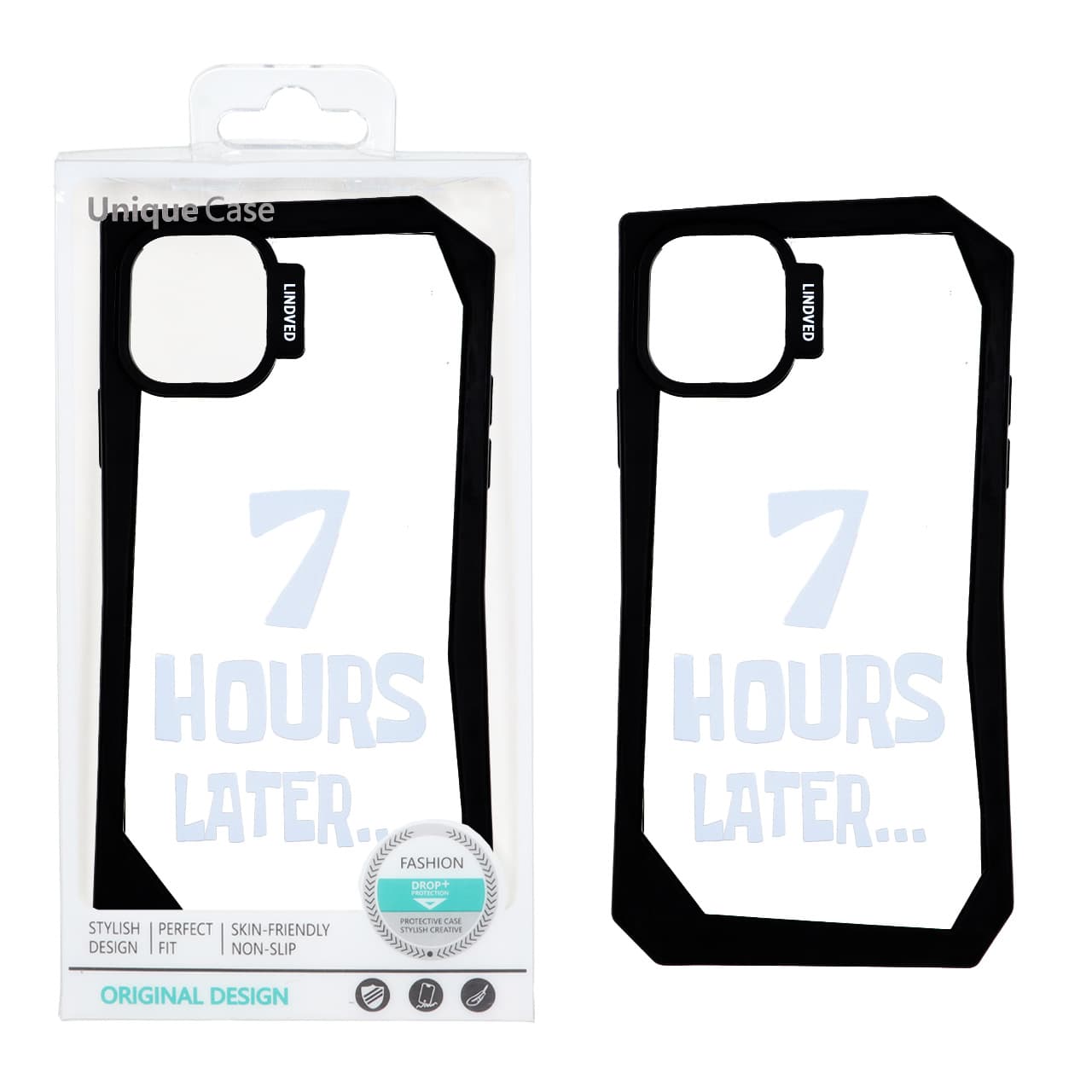 قاب Lindved شفاف طرح دار Apple iPhone 15 / iPhone 14 / iPhone 13 – کد 44 (پک دار)