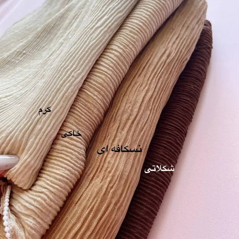 شال زنانه نخ پلیسه مدل 0639 — تصویر ۶