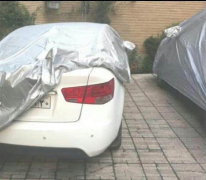 چادر ماشین ضد آب سیلور مخصوص فونیکس تیگو 8 پرو ( هیبرید e پلاس )(جنس شمعی یا پشت نقره)(چهار فصل و مقاوم به آفتاب ، سبک و کم حجم) — تصویر ۸