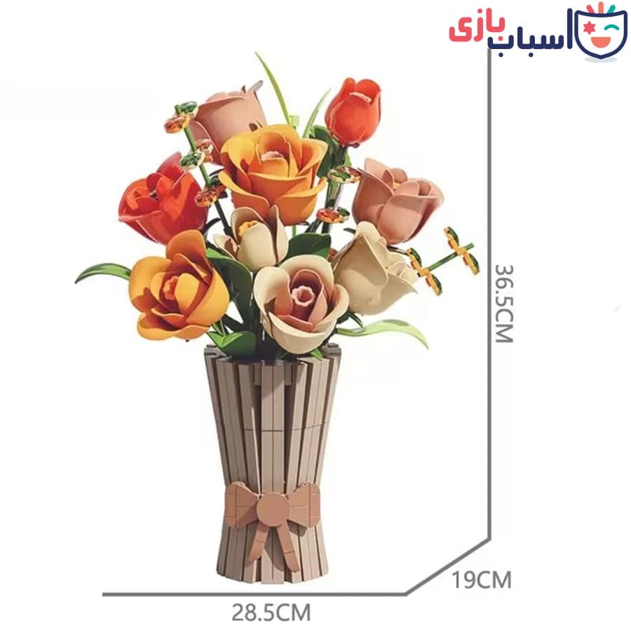لگو گل رز با پایه 13066