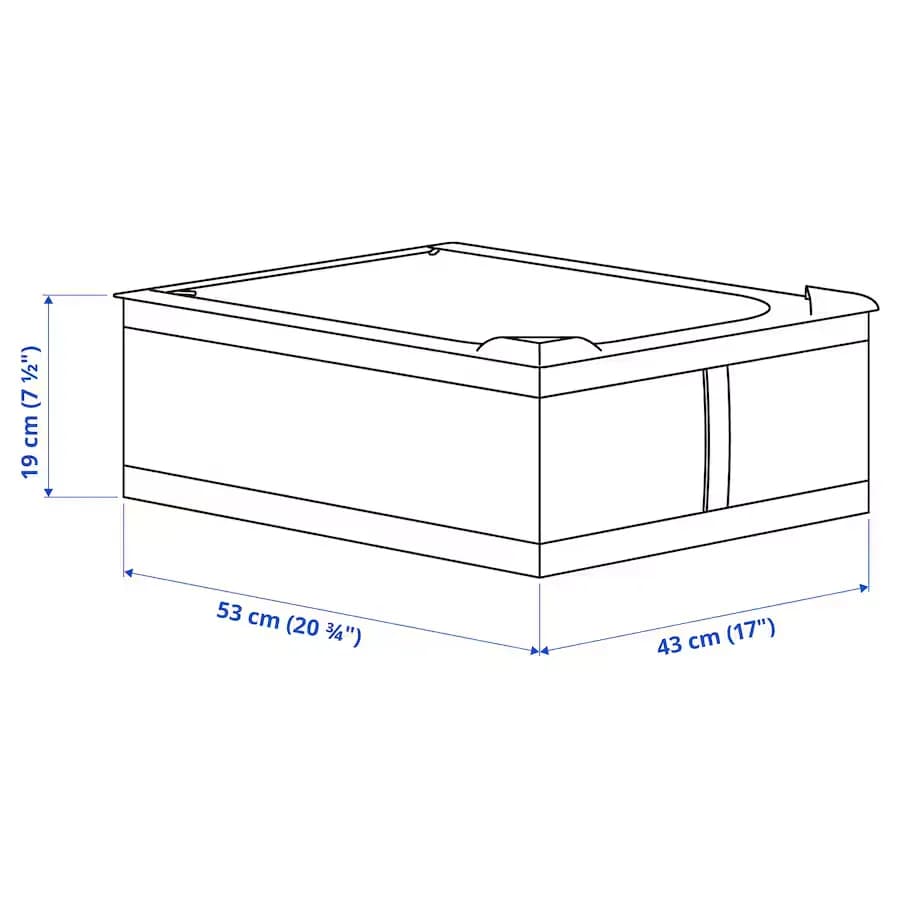 باکس نظم‌ دهنده ایکیا SKUBB سفید، 43x53x19 سانتی‌متر — تصویر ۷
