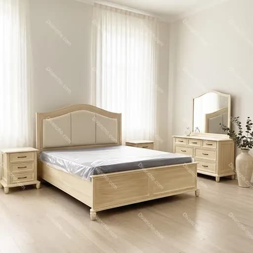 سرویس خواب دو نفره کلاسیک کد DC147 — تصویر ۳