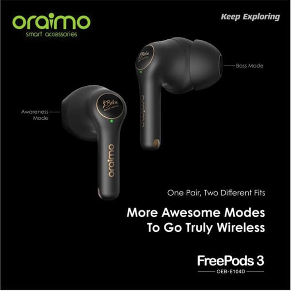 هدست بلوتوثی اُرایمو مدل oraimo Freepods3 2Baba — تصویر ۲