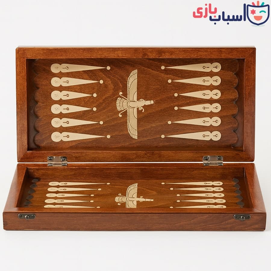 تخته نرد چوب گردو با روکش ملچ عرض 50 سانت