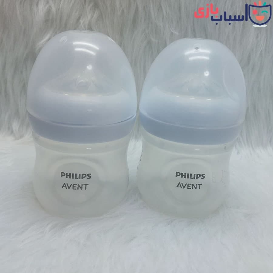 شیشه شیر اونت 125 میل 2 عددی فیلیپس PHILIPS مدل AVENT ساده کد 02_900