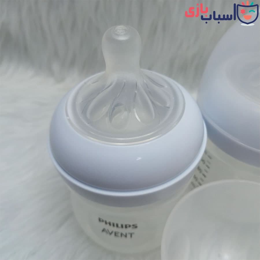 شیشه شیر اونت 125 میل 2 عددی فیلیپس PHILIPS مدل AVENT ساده کد 02_900 — تصویر ۳