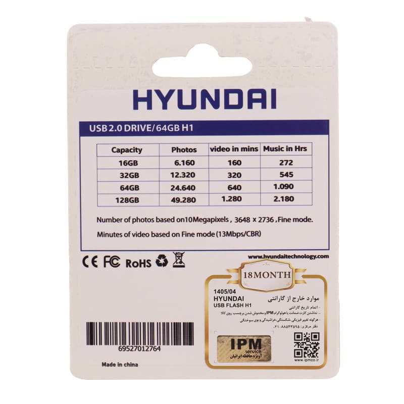 فلش 64 گیگ هیوندای Hyundai Bravo H1 — تصویر ۲