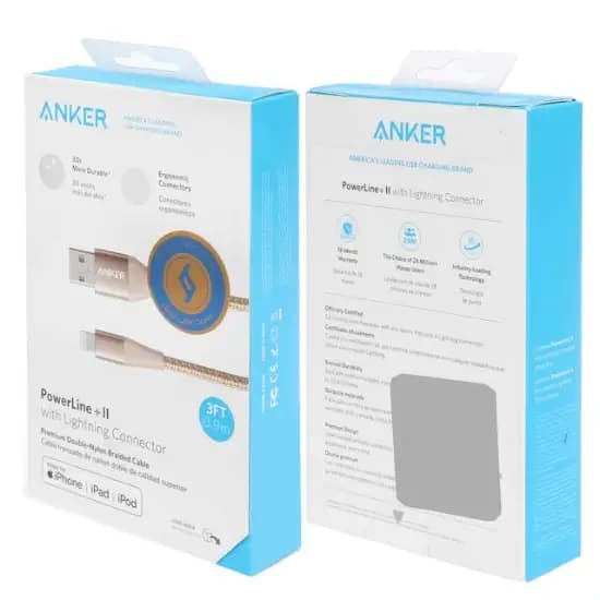 کابل تبدیل USB به لایتنینگ انکر مدل A8452 PowerLine II Plus طول 0.9 متر — تصویر ۲