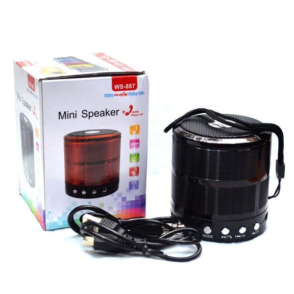 اسپیکر بلوتوثی قابل حمل مدل mini ws-887 — تصویر ۳