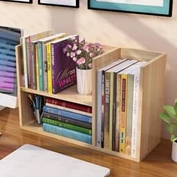 کتابخانه رومیزی نظم دهنده کتاب و لوازم التحریر — تصویر ۲