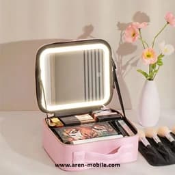 کیف لوازم آرایش مدل آینه دار LED mirror — تصویر ۲