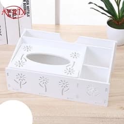 جعبه دستمال کاغذی آتریکس کد H13 مناسب میز آرایش( استند لوازم آرایش و جعبه دستمال کاغذی — تصویر ۲