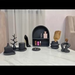ست کامل 8 تیکه نظم دهنده لوازم آرایش به همراه استند — تصویر ۶