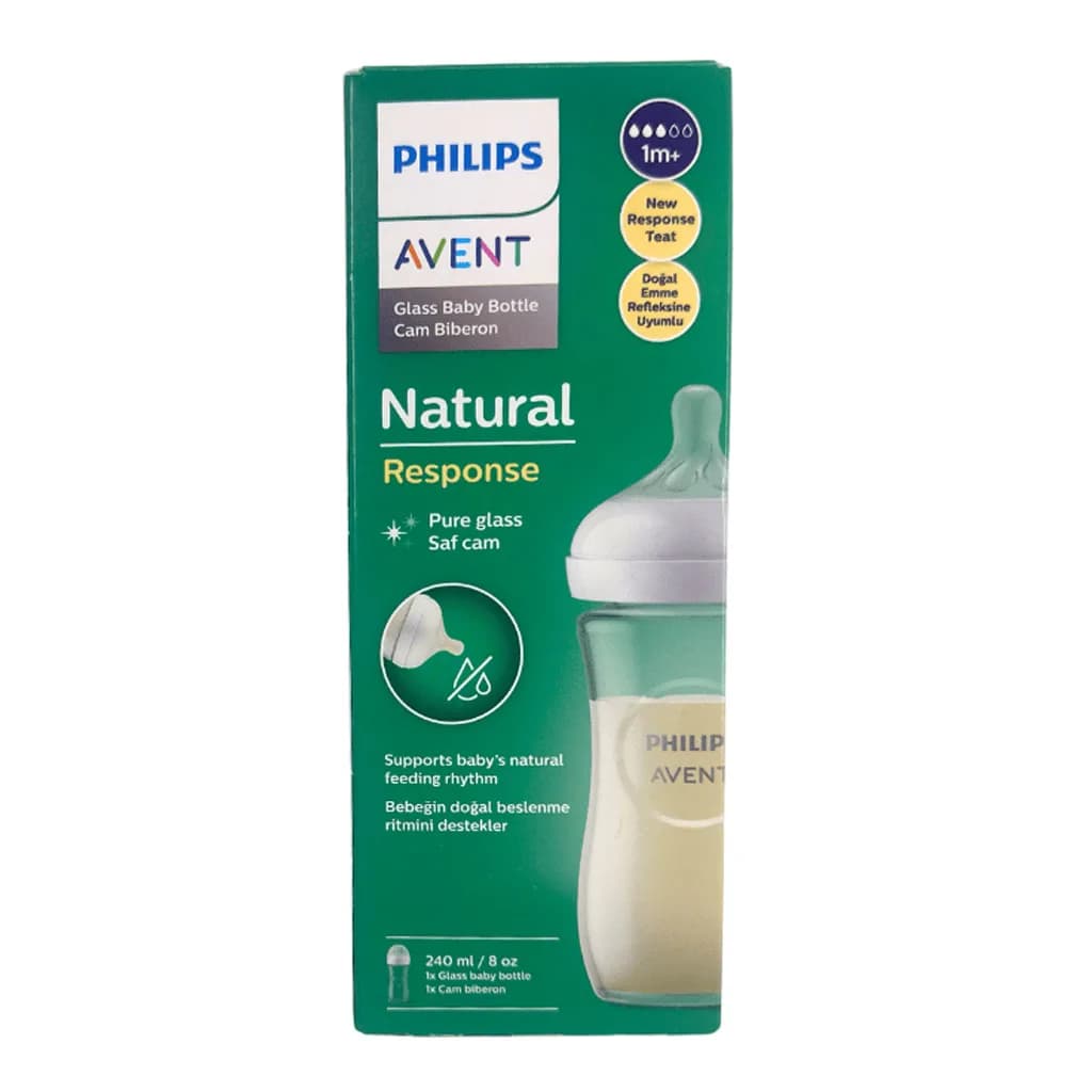 شیشه شیر نچرال پیركس 1+ماه 240ميل اونت Avent — تصویر ۶
