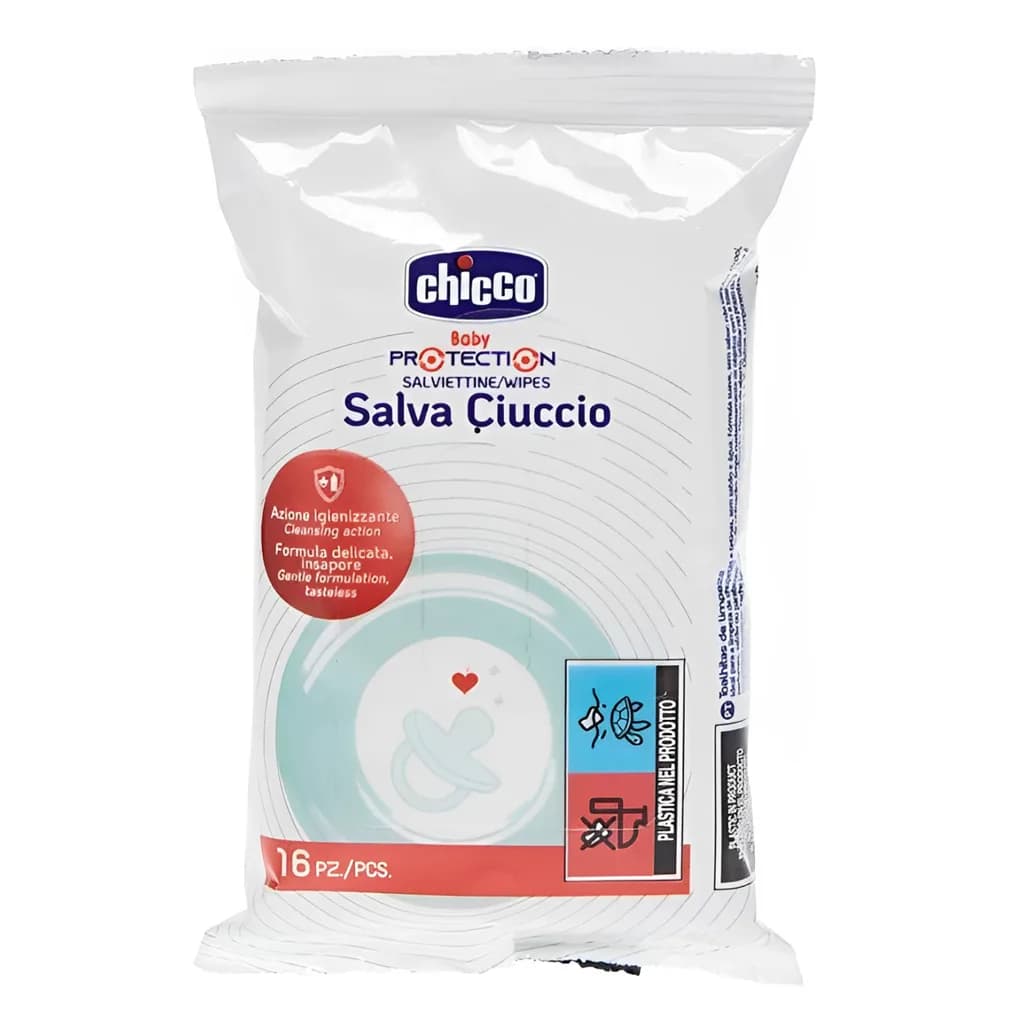 دستمال استریل كننده پستانک چیکو 16عددی Chicco Baby Protection
