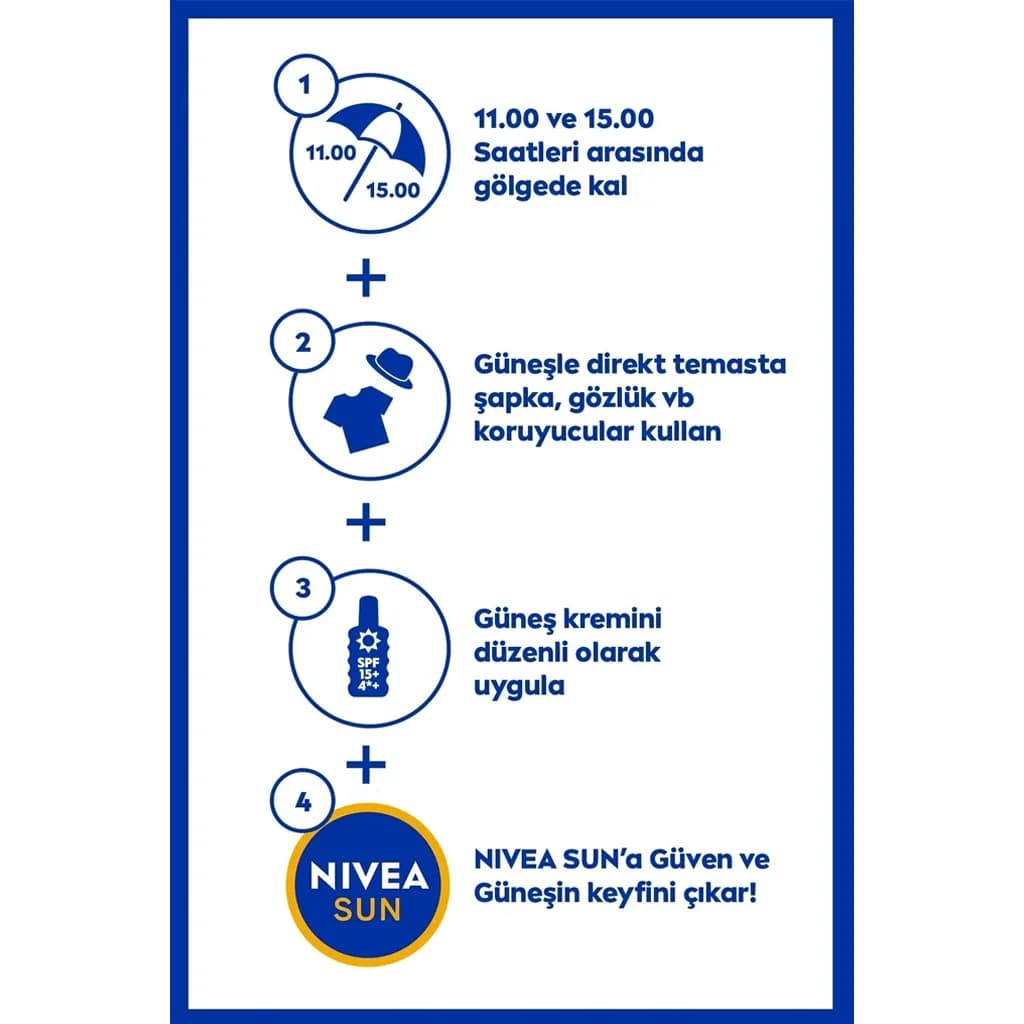 اسپری ضد آفتاب نیوا SPF50 مناسب پوست حساس 200میل Nivea — تصویر ۴