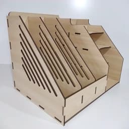 نظم دهنده 3خانه کتاب و 5خانه لوازم التحریر (چوبی) — تصویر ۵