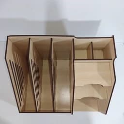 نظم دهنده 3خانه کتاب و 5خانه لوازم التحریر (چوبی) — تصویر ۶