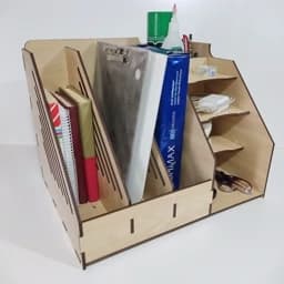 نظم دهنده 3خانه کتاب و 5خانه لوازم التحریر (چوبی) — تصویر ۴