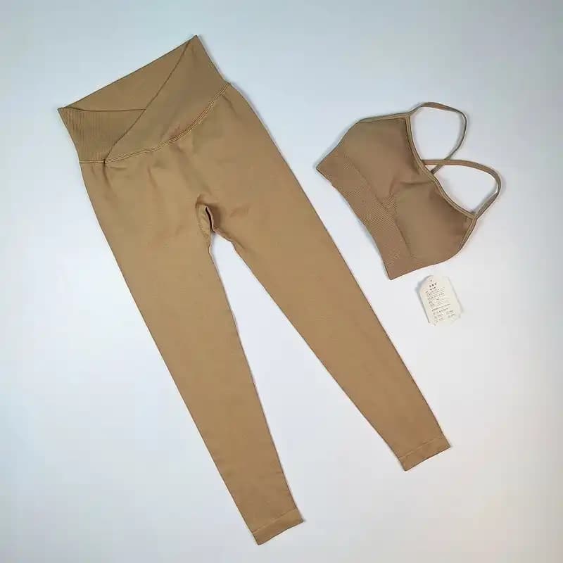 ست اورجینال نیمتنه و لگ سیملس پشت چین دار Y205 — تصویر ۴