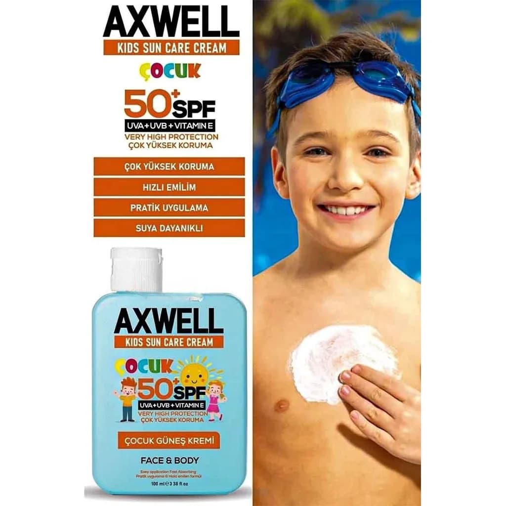 کرم ضد آفتاب کودک 100 میل اکسول Axwell — تصویر ۷