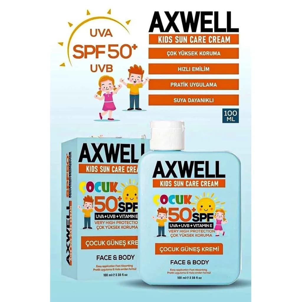 کرم ضد آفتاب کودک 100 میل اکسول Axwell — تصویر ۸