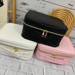 کیف لوازم آرایش آینه دار رینگ لایت دار شارژی — تصویر ۵