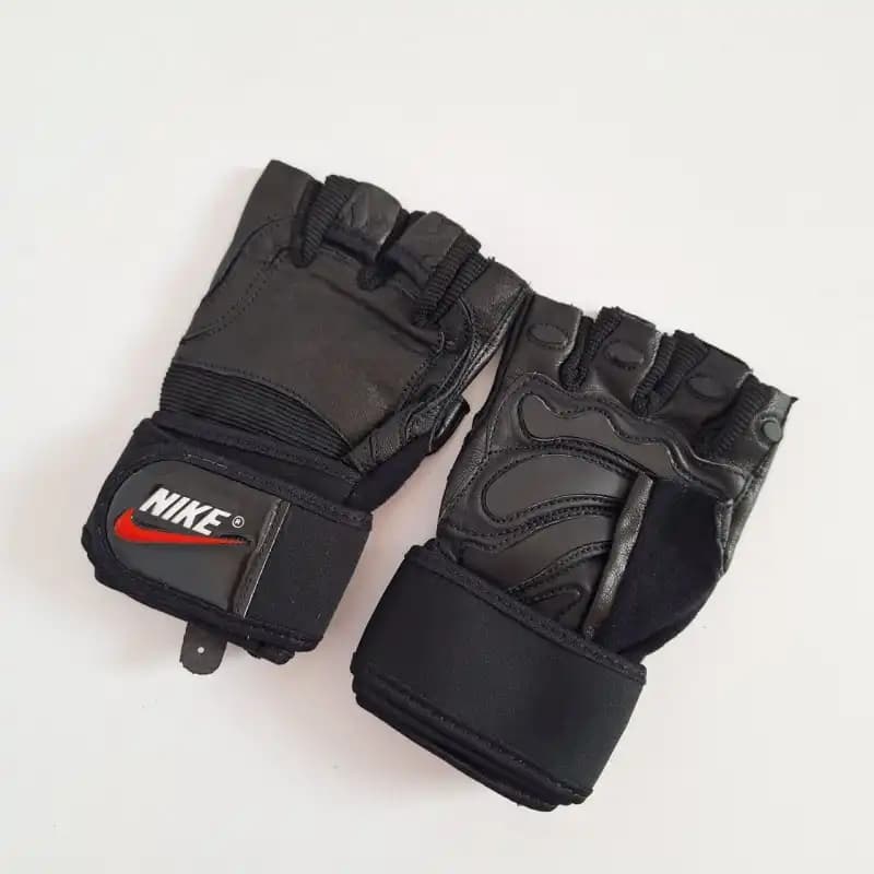 دستکش بدنسازی چرم نایک حرفه ای DS-889 — تصویر ۲