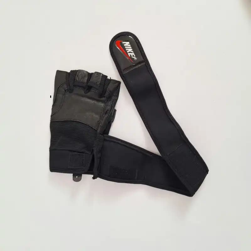 دستکش بدنسازی چرم نایک حرفه ای DS-889 — تصویر ۶