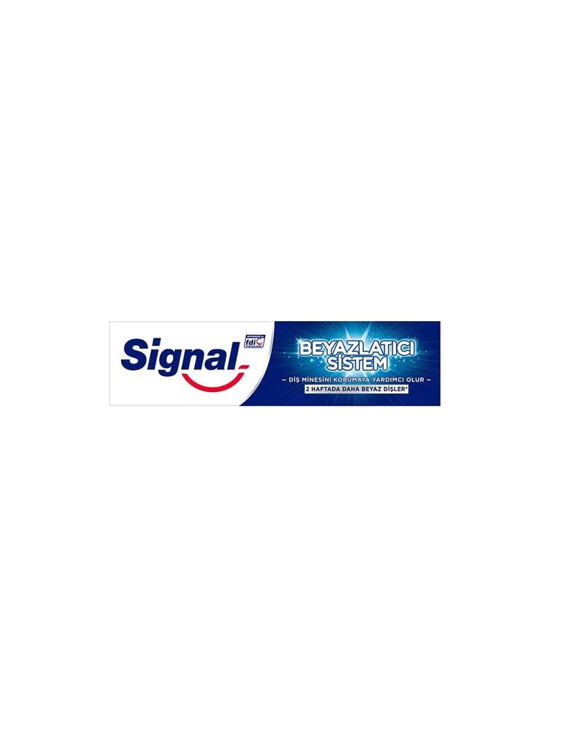 خمیر دندان سیگنال SIGNAL مدل BEYAZLATICI SISTEM حجم 75 میل