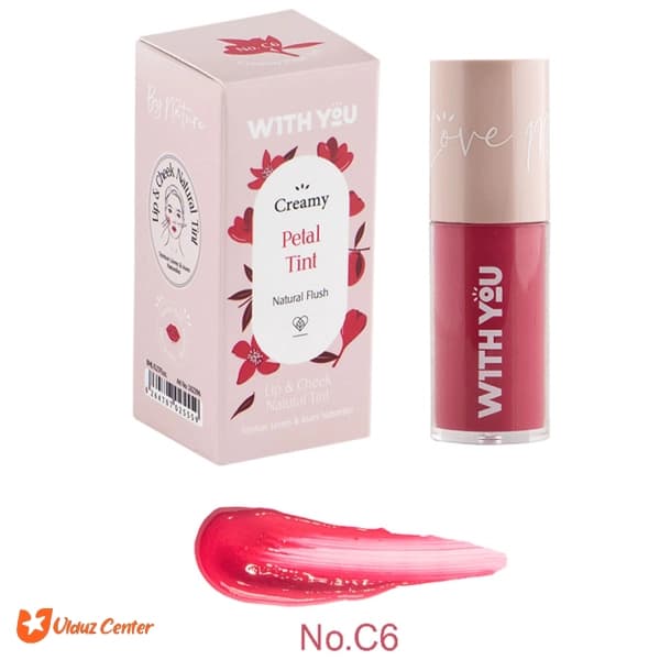 تینت کرمی لب و گونه ویت یو مدل C6 Petal Tint حجم 6 میل