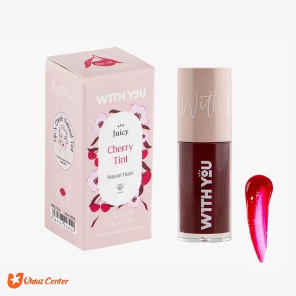 تینت کرمی لب و گونه ویت یو مدل J2 Cherry Tint حجم 6 میل