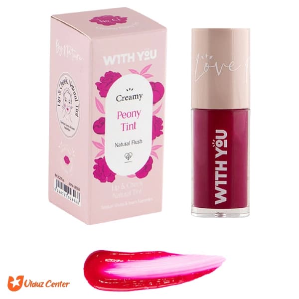 تینت کرمی لب و گونه ویت یو مدل C1 Peony Tint حجم 6 میل