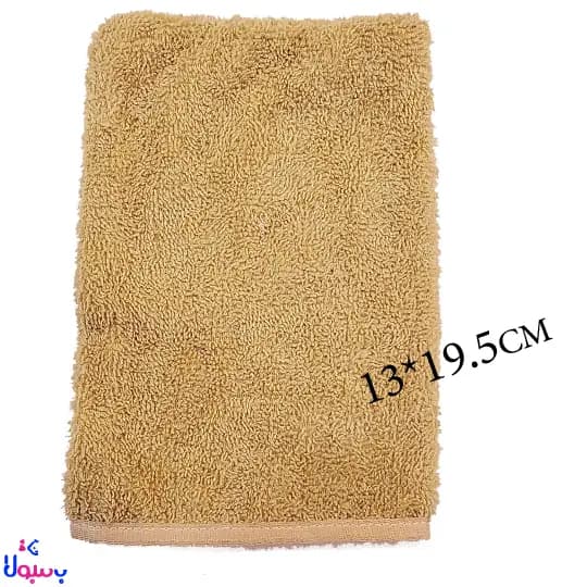 ست حوله 2تیکه نوزادی قهوه ای طرح تدی کیو بیبی — تصویر ۳